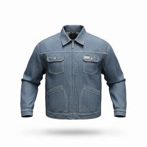 Vintage Y2K Rocawear Denim Jean Jacket—Heavyweight Embroidered—Hip Hop Grunge—XL